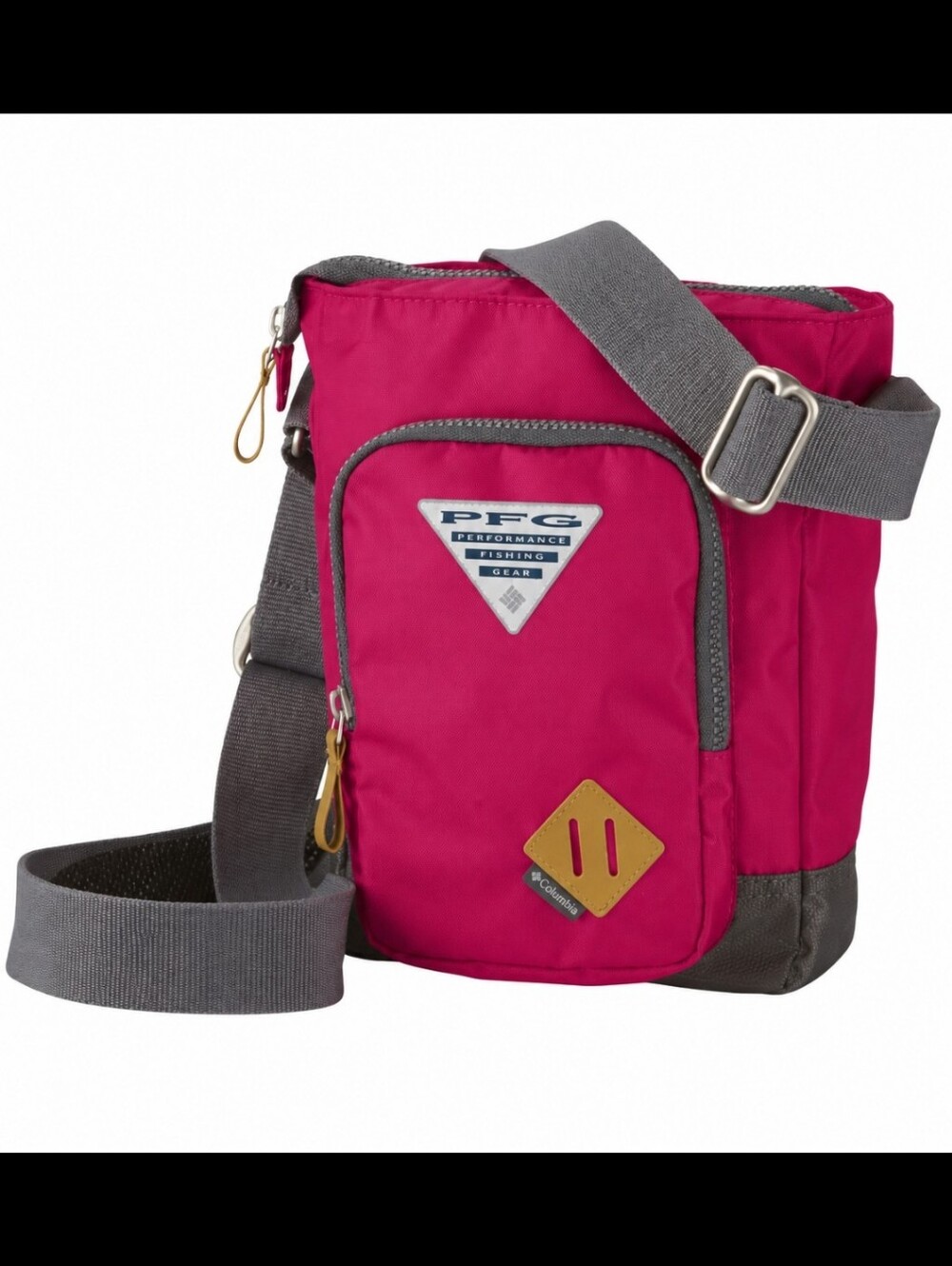 Y2K Columbia 'Tend Right' crossbody Purse/ Shoulder bag Pink/gray Unisex